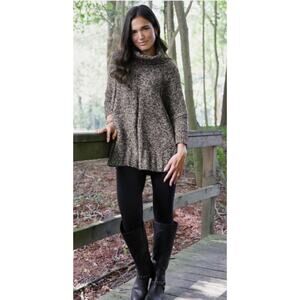 NWT Matilda Jane Evening Stroll Poncho Fit Turtleneck Sweater Womens XS / Small